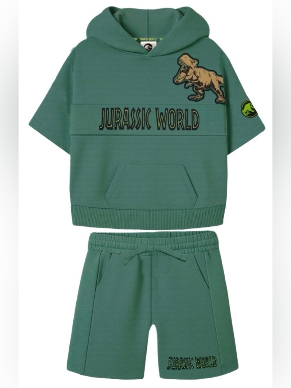 Jurassic World Toddler Boy Textured Knit Short Set